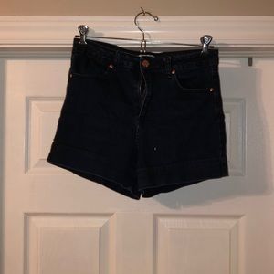 Dark wash high waisted jeans